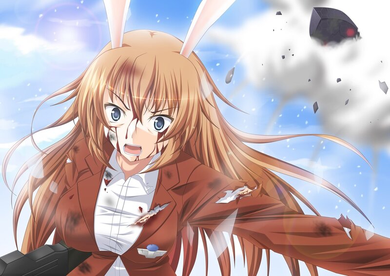 Anime girl in battle