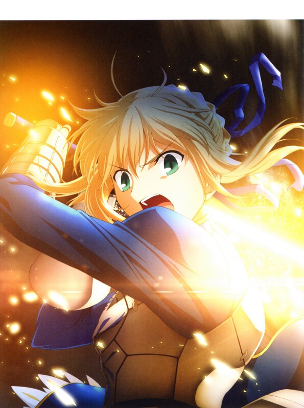 anime girl in battle
