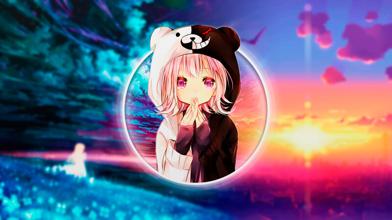 Anime Girl in Bear Hat — Pink