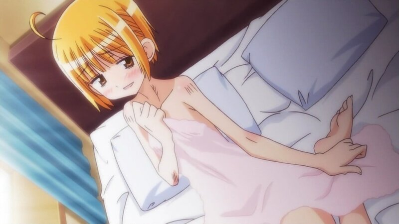 anime girl in bed