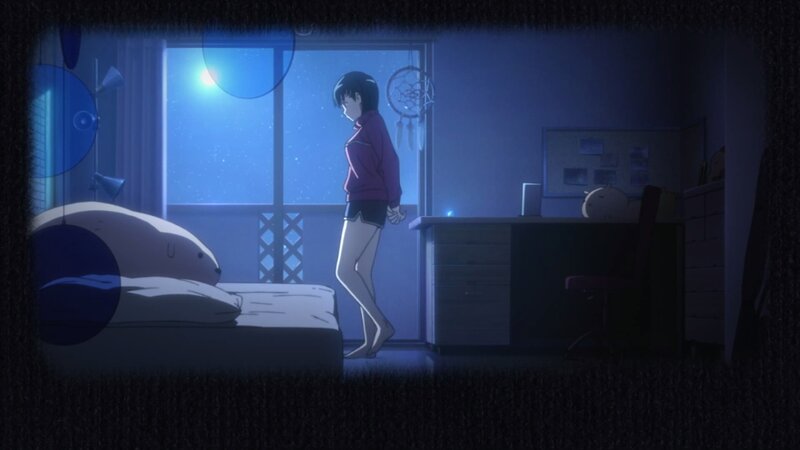 Anime Girl in Bedroom — Blue, Calm