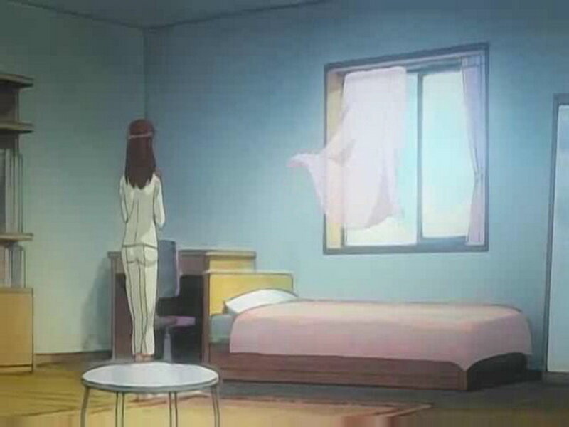 Anime Girl in Bedroom — Blue