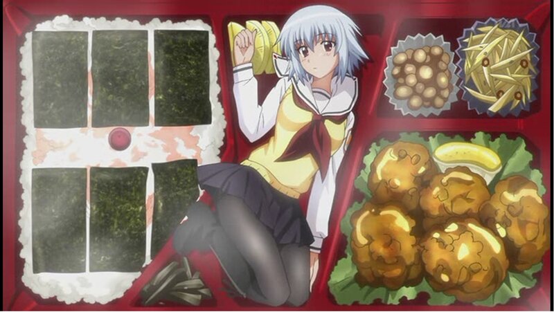 anime girl in bento box