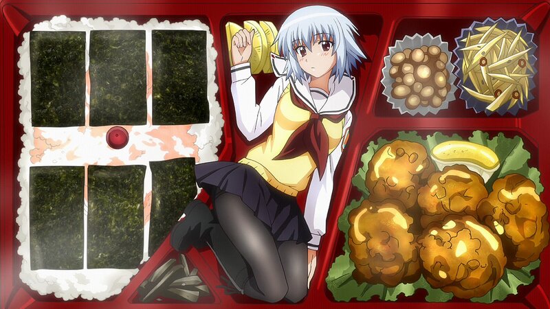 Anime Girl in Bento Box — Red