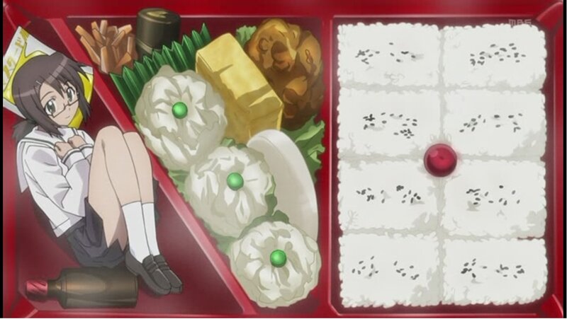 anime girl in bento box