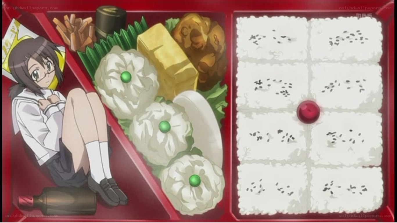 anime girl in bento box