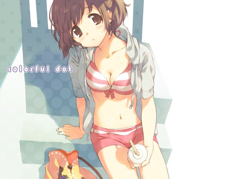 anime girl in bikini