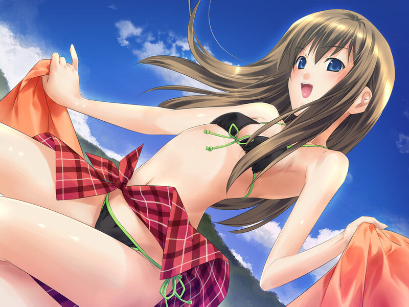 anime girl in bikini