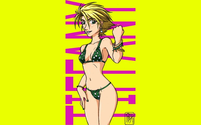 anime girl in bikini