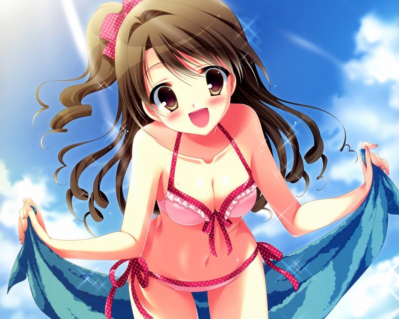 anime girl in bikini