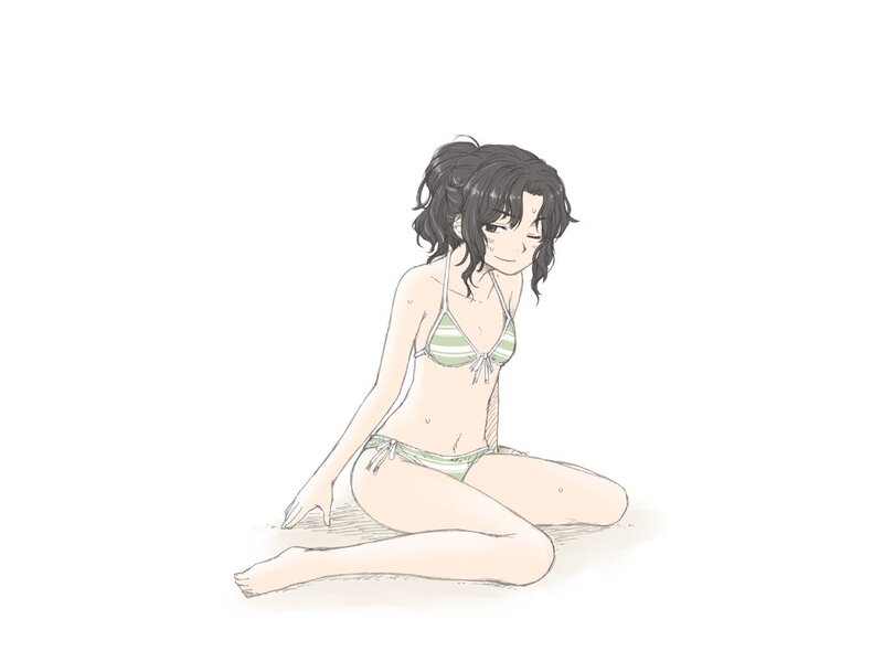 anime girl in bikini