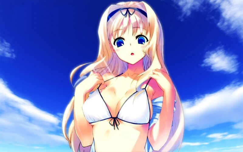 anime girl in bikini