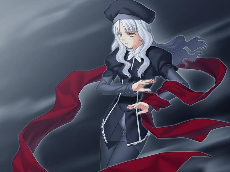 anime girl in black and red