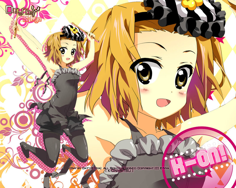 Anime girl in black dress