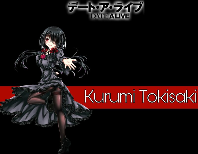 Anime Girl in Black Dress — Dramatic, Black Hair