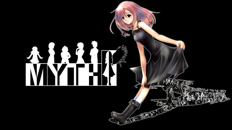 Anime Girl in Black Dress — Dramatic, Digital Art, Silhouettes
