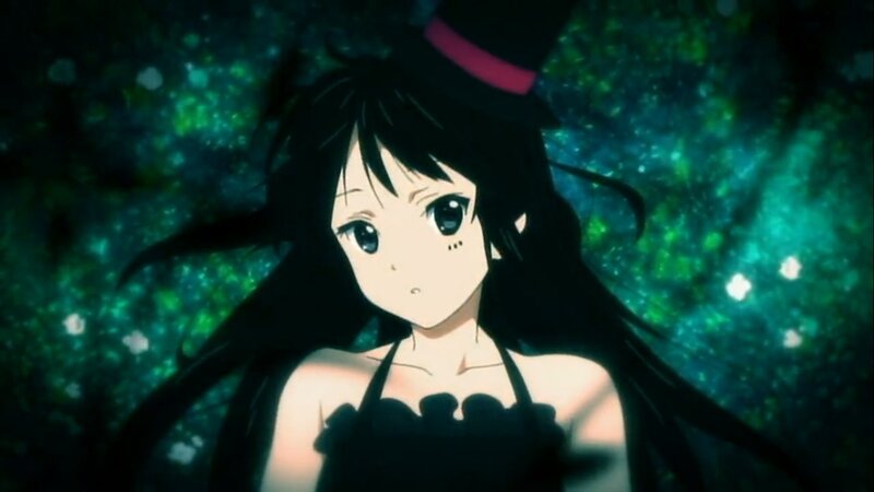 Anime Girl in Black Dress — Dramatic