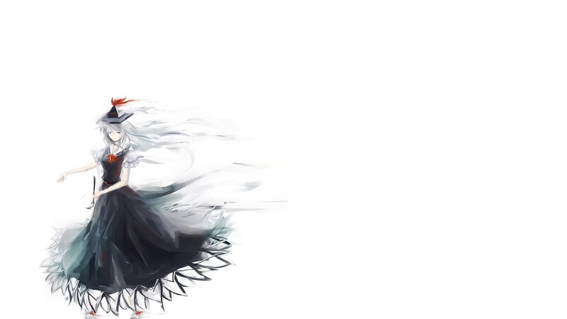 Anime Girl in Black Dress — Dynamic