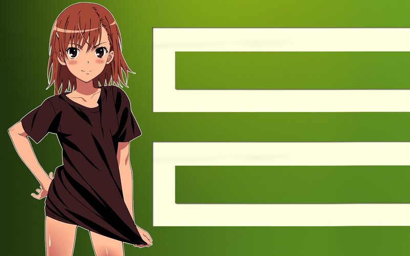 anime girl in black shirt