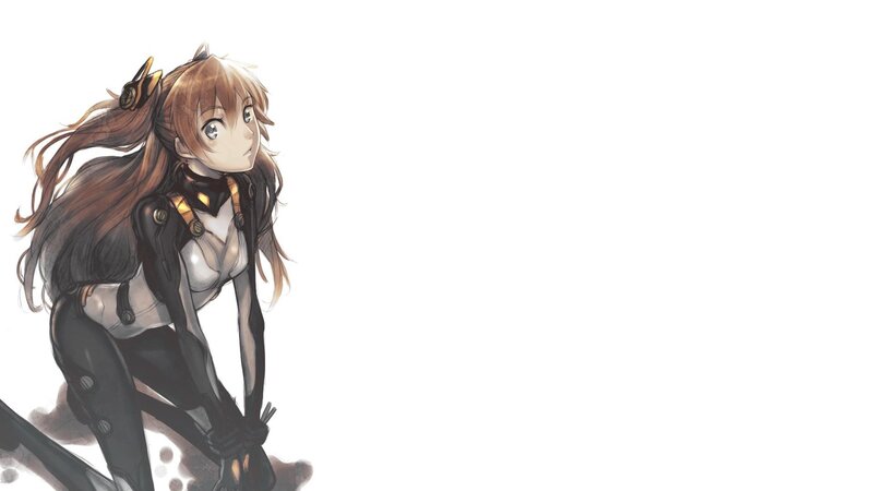 Anime Girl in Black Suit — Brown