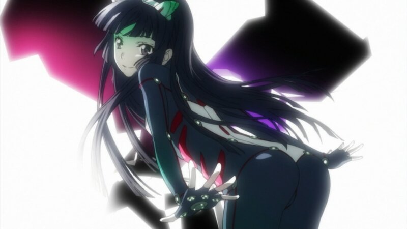 Anime Girl in Black Suit — Dramatic