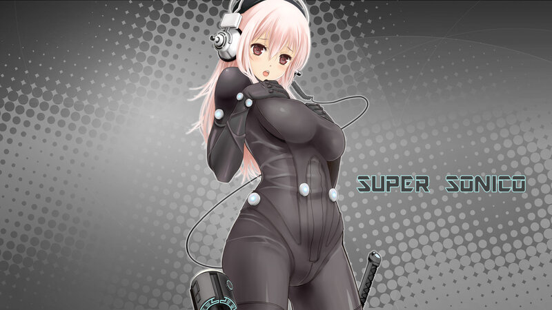 Anime Girl in Black Suit — Gray
