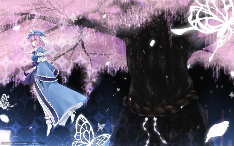 anime girl in blue dress