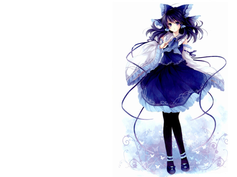 anime girl in blue dress
