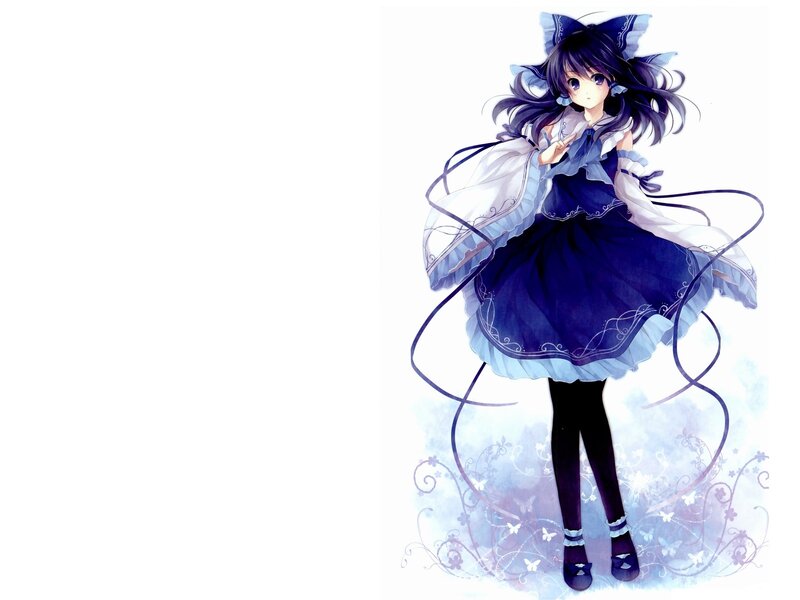 Anime Girl in Blue Dress — Calm, Cat Ears