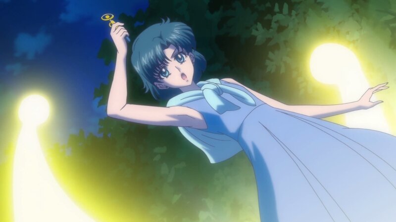 Anime Girl in Blue Dress — Dramatic, Night, Key