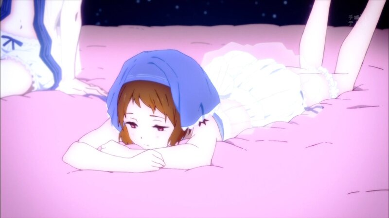 anime girl in blue hood