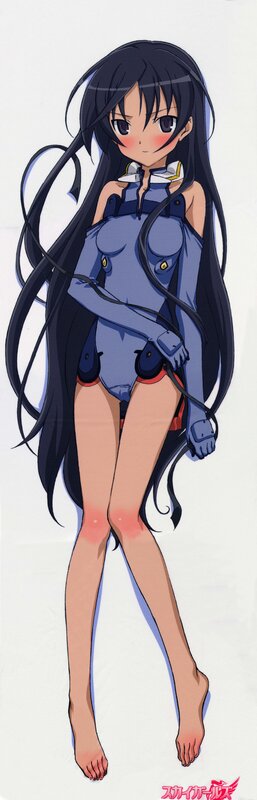 anime girl in blue outfit