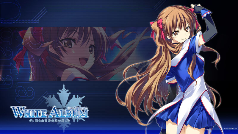 anime girl in blue uniform