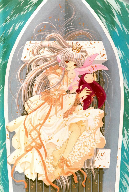 Anime Girl in Boat — White