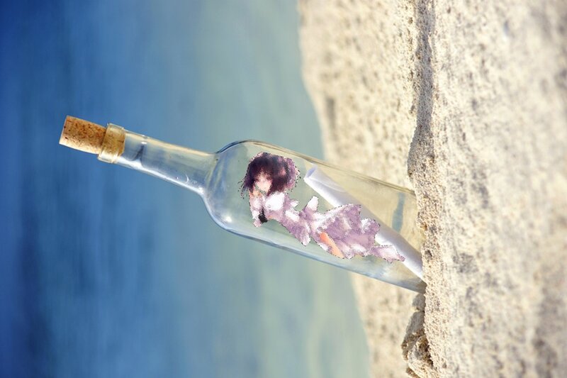 Anime Girl in Bottle