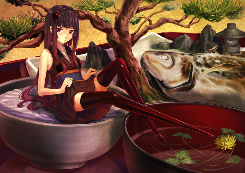 Anime Girl in Bowl