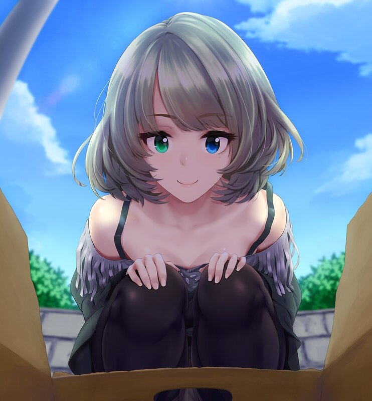 Anime Girl in Box — Blue