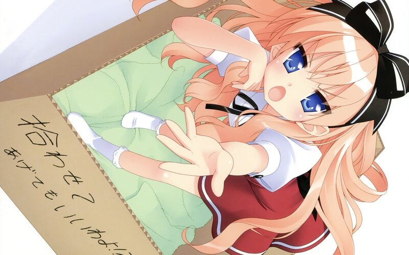 anime girl in box