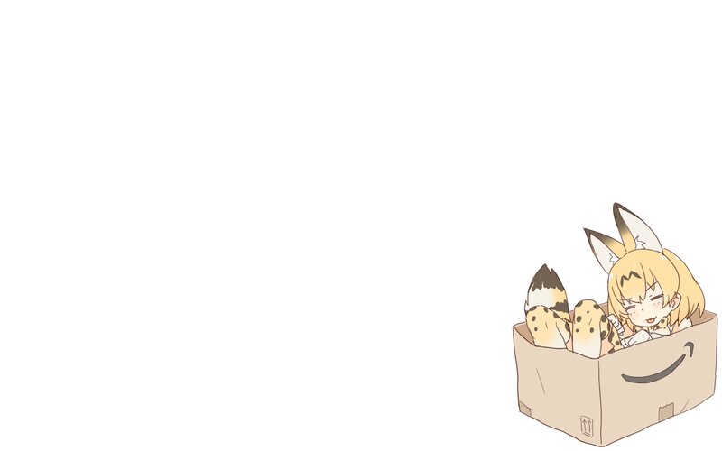 Anime Girl in Box — White