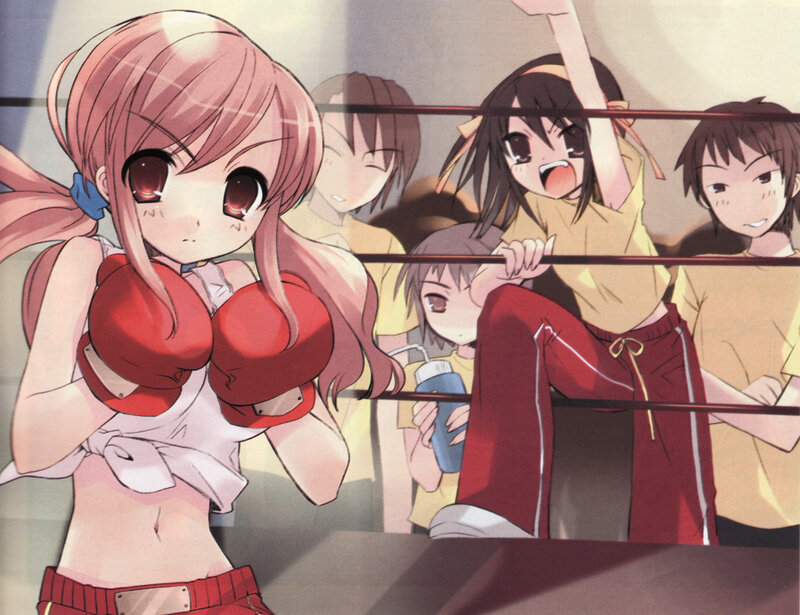 Anime Girl in Boxing Gloves