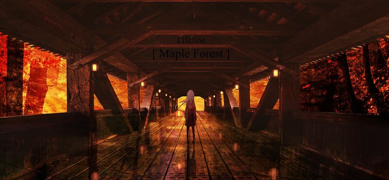 Anime Girl in Bridge