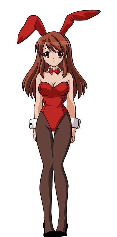 anime girl in bunny costume