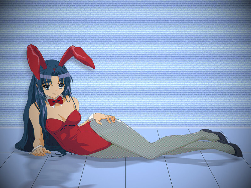anime girl in bunny costume