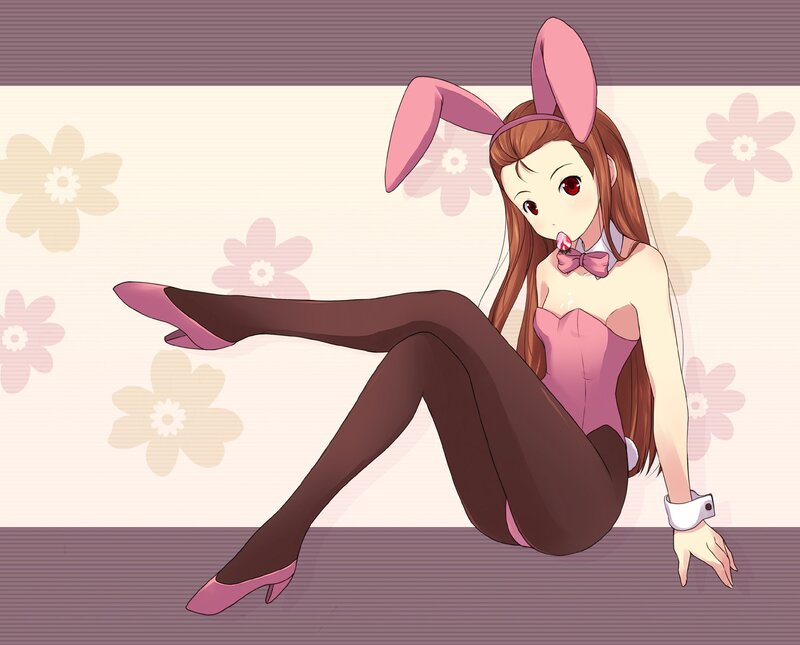 anime girl in bunny costume