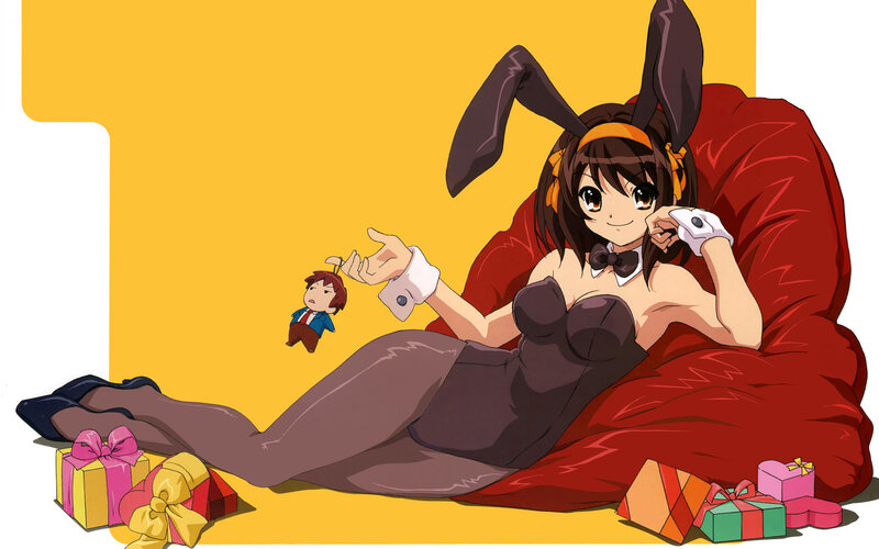anime girl in bunny costume