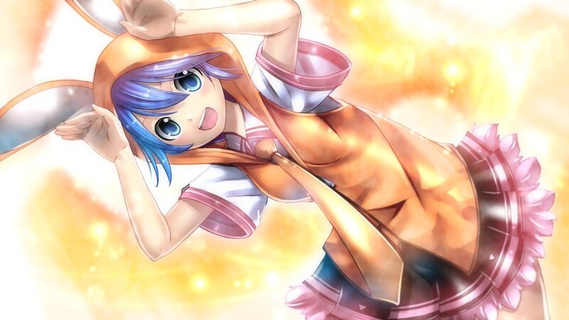 anime girl in bunny costume