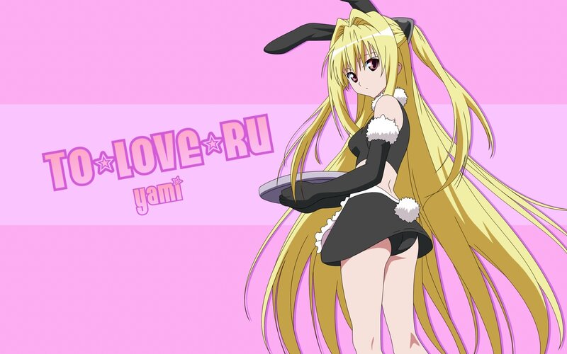 Anime Girl in Bunny Costume — Pink, Playful