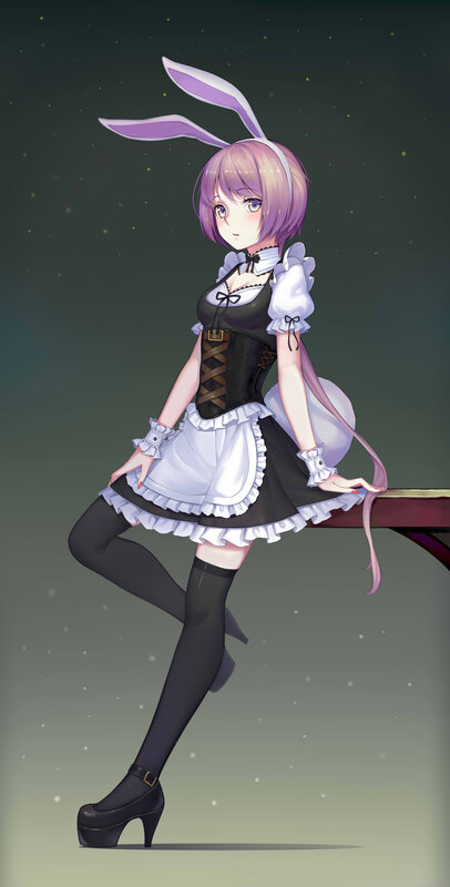 Anime Girl in Bunny Maid