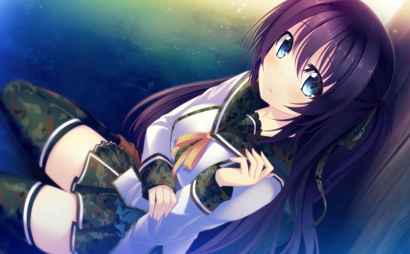 Anime Girl in Camouflage