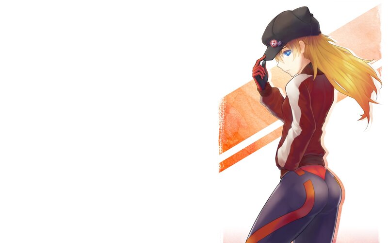 anime girl in cap and jacket
